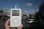 An iPod in downtown Seattle,WA